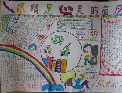 2019全国爱眼日手抄报简单又漂亮 全国爱眼日手抄报简单一点