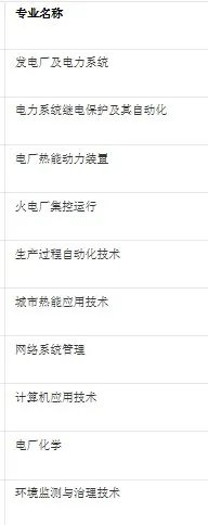 山东电力高等专科学校有哪些专业