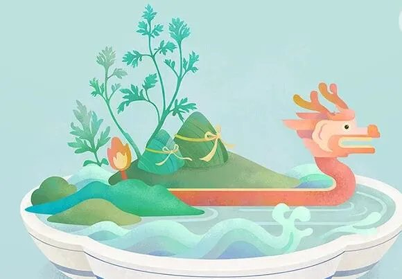 2020端午节绘画一等奖 2020端午节手绘图