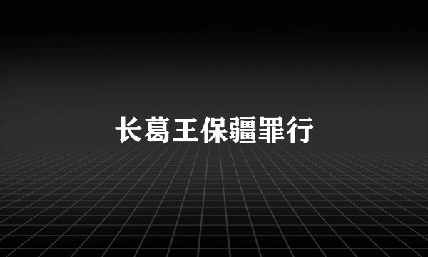 长葛王保疆罪行