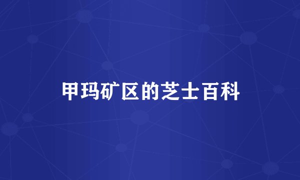 甲玛矿区的芝士百科