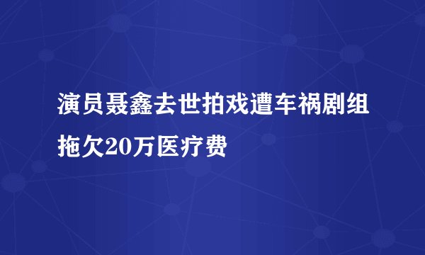 演员聂鑫去世拍戏遭车祸剧组拖欠20万医疗费