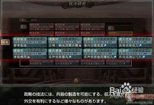 三国志12怎么研究技法