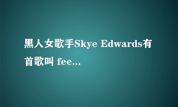 黑人女歌手Skye Edwards有首歌叫 feel good 有人知道歌词吗  谢谢了
