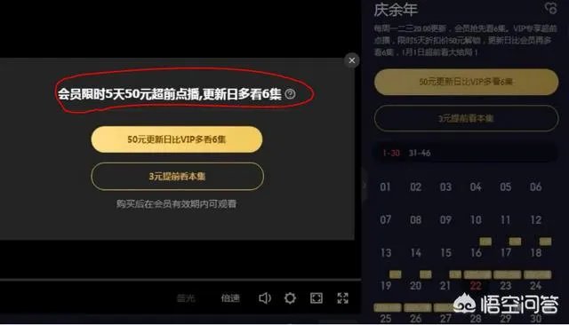 腾讯视频要充两次VIP