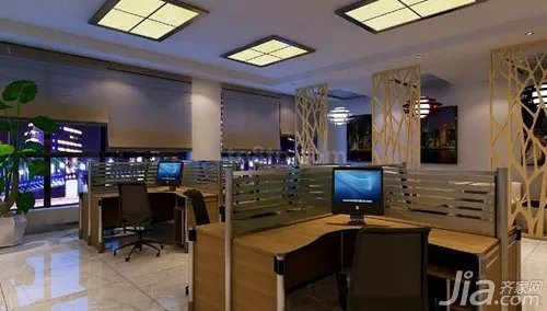 看小办公室装修效果图 学小办公室设计