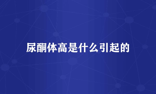 尿酮体高是什么引起的