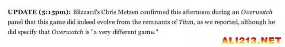 《泰坦（TITAN）》重生？暴雪射击新作《守望先锋（Overwatch）》实为被取消机密作品重做版？