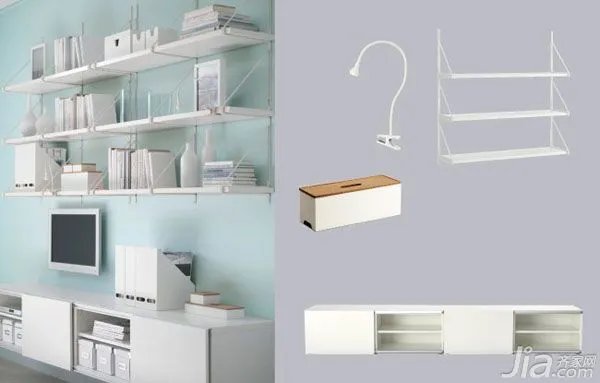 宜家家居电视柜与多媒体组合解决方案纯白篇