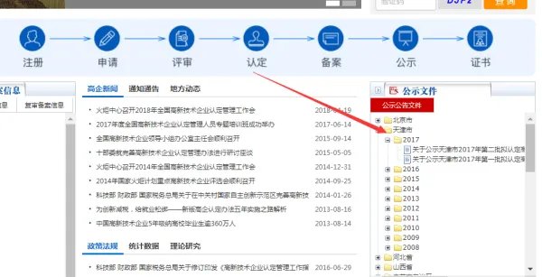 高新技术企业名单查询
