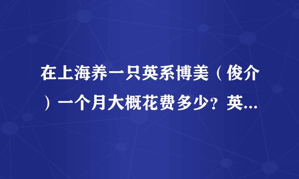 在上海养一只英系博美（俊介）一个月大概花费多少？英系博美可以一个人在家吗？每个星期有两天不能陪它？