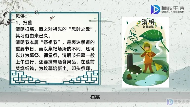 关于清明节的来历和风俗