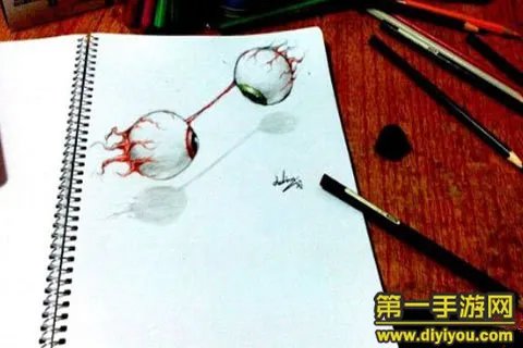 泰拉瑞亚手绘图让2D变成3D的效果