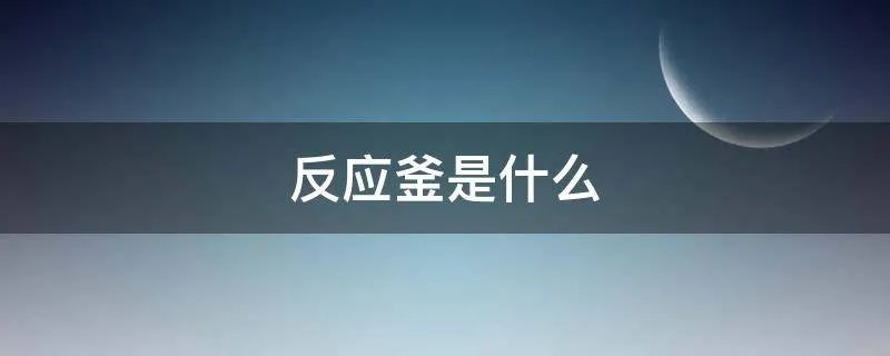 反应釜是什么