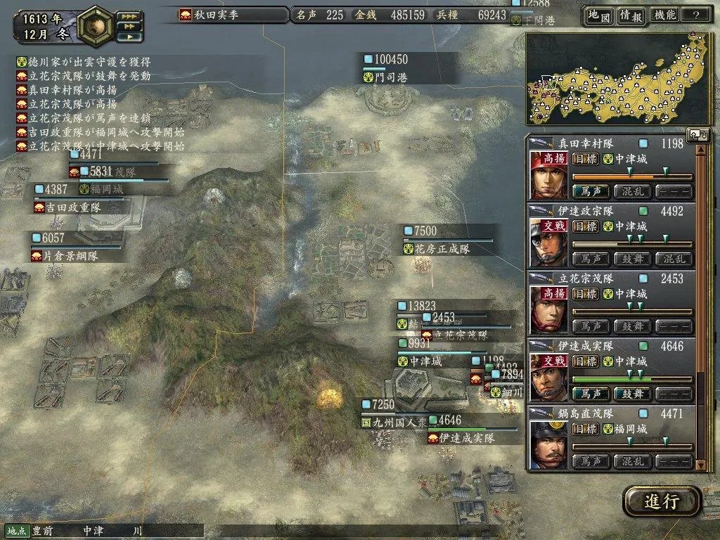 信长之野望12革新——南蛮技术详细数据