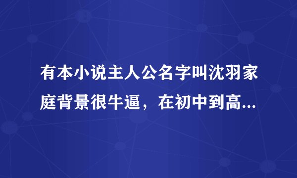 有本小说主人公名字叫沈羽家庭背景很牛逼，在初中到高中老师校花全收，女主人公有个叫王瑶的...是哪部小说