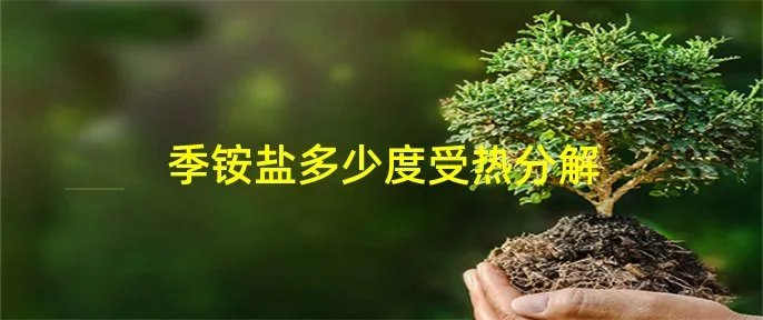 季铵盐多少度受热分解