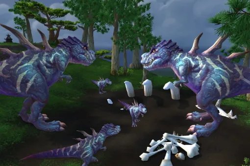 魔兽世界巨兽岛的“原始恐龙蛋”是什么龙掉的，求解