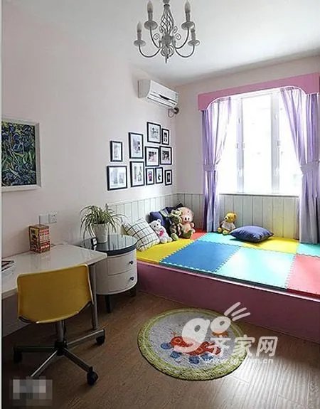 蓝白涂料改装二手房 97平清新可爱地中海家