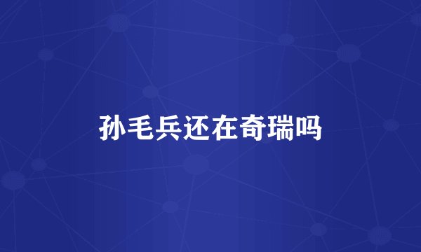 孙毛兵还在奇瑞吗