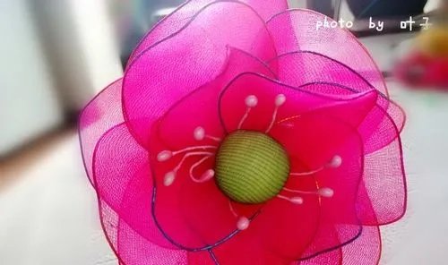 怎样做丝网花---荷花的详细做法