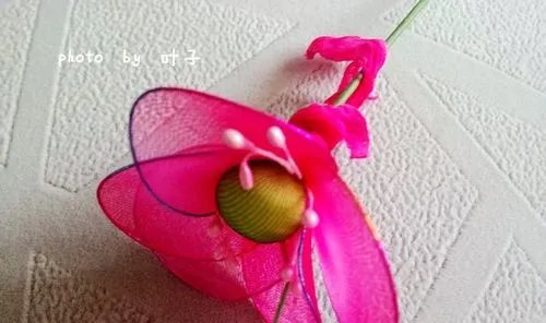 怎样做丝网花---荷花的详细做法