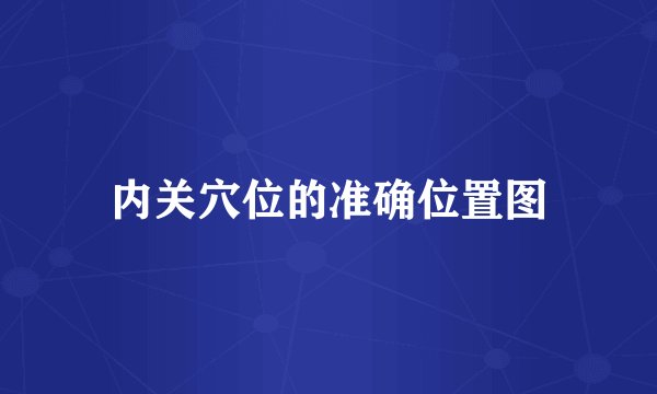 内关穴位的准确位置图