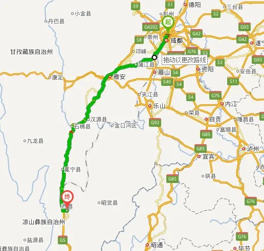 成都到西昌有多少公里。高速路