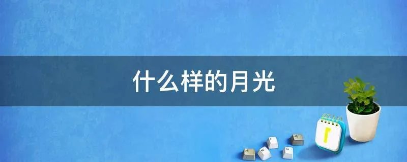 什么样的月光