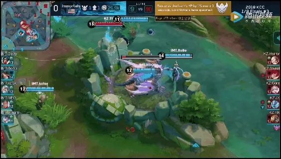 王者荣耀冠军杯，美国队IMT的马可波罗，一技能180度打歪让两个残血跑掉，你怎么看？
