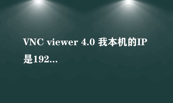 VNC viewer 4.0 我本机的IP是192.168.0.*** 怎么链接192.168.10.**的电脑？