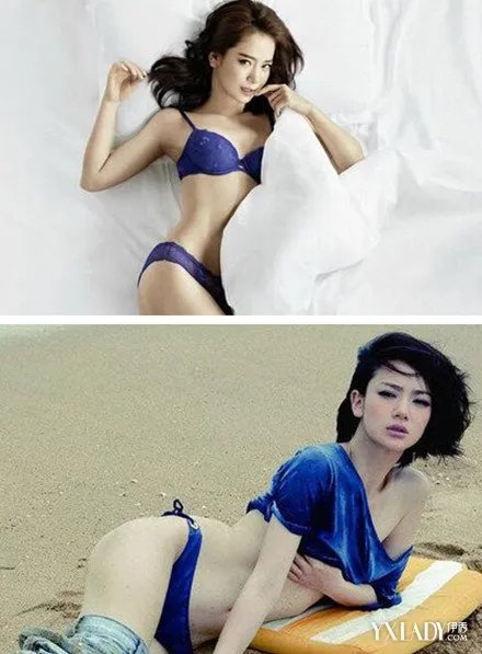 戚薇黑婚纱成时尚风靡网络大尺度写真曝光迷倒众生