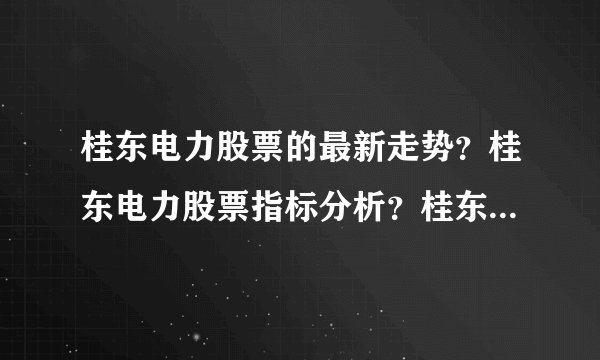 桂东电力股票的最新走势？桂东电力股票指标分析？桂东电力股票公布最新消息？
