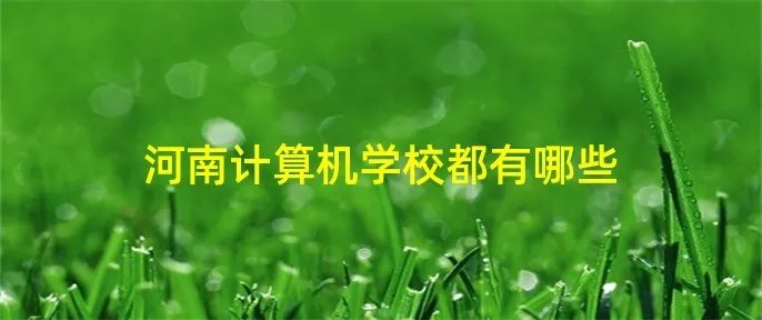 河南计算机学校都有哪些