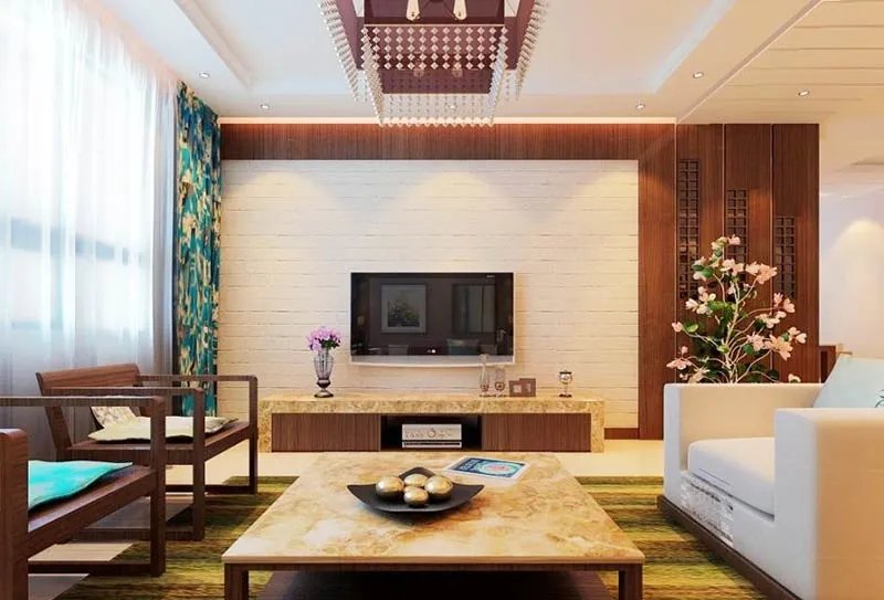 中式装修电视墙效果图 带你感受历史沉淀出的魅力