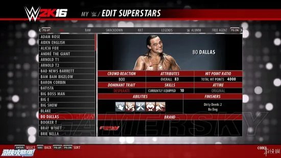 《WWE2K16》图文攻略 操作及技能解析等上手图文攻略