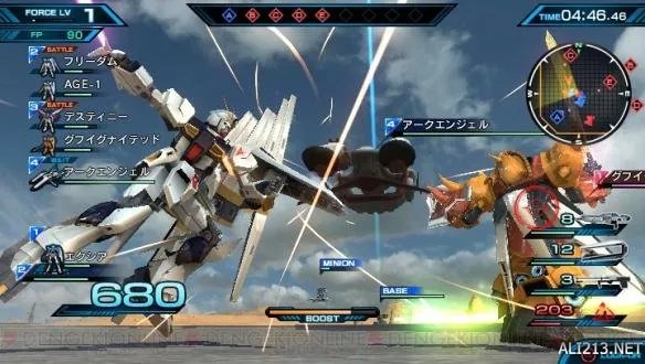 PSV新作《高达EXVS FORCE》海量游戏新截图公布